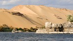 Felucca ride with Kitchener's island on the left - Aswan, Egypt. : Egypt