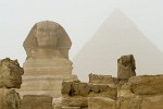 The Sphinx in a Sandstorm - Giza Plateau, Egypt. : Egypt