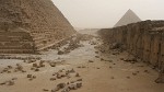 Pyramid of Khafre in a Sandstorm - Giza Plateau, Egypt. : Egypt