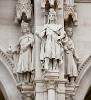 Carvings on the Westside of the Parliament building - Budapest, Hungary. : Hungary