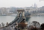 The Chain Bridge - Budapest, Hungary. This was the first permanent stone-bridge connecting Pest and Buda, and only the second permanent crossing on the whole length of the river Danube. It is one of the symbolic buildings of Budapest, the most widely known bridge of the Hungarian capital. The inauguration of the Chain Bridge took place on 20 November 1849. : Hungary