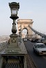 The historic Chain Bridge connecting Western "Buda" with Eastern "Pest" - Budapest, Hungary. : Hungary