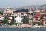 Kiz Kulesi (Maiden's or Leander's tower) in the Bosphorus river, Turkey. This 18th century stucture functioned as tollbooth and defence point. In 1999 it featured in the James Bond movie "The World Is Not Enough". : SNMG2 Deployment 2006, Turkey