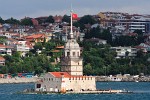 Kiz Kulesi (Maiden's or Leander's tower) in the Bosphorus river, Turkey. This 18th century stucture functioned as tollbooth and defence point. In 1999 it featured in the James Bond movie "The World Is Not Enough". : SNMG2 Deployment 2006, Turkey