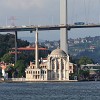 Ortaköy Camii Mosque in front of the Bosphorus bridge, Turkey. : SNMG2 Deployment 2006, Turkey