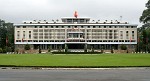 Reunification Palace - Ho Chi Minh City, Vietnam. Reunification Palace or also known as Independence Palace. This is a restored five-floor time warp to the Sixties left largely untouched from the day before Saigon fell to the North. Formerly South Vietnam's Presidential Palace, the war ended on April 30, 1975 when tank #843 — now parked on the lawn outside — crashed through the gate. : Vietnam