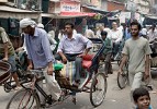 Old City's busy bazaar area - Delhi, India. : India, India