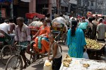 Old City's busy bazaar area - Delhi, India. : India, India