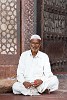 Muslim at Buland Darwaza (victory gate) - Fatehpur Sikri, India. : India, People