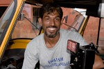 Happy motor-rickshaw driver - Jaipur, India. : India, People