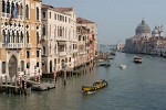 The Grand Canal (or Canalazzo) from Ponte dell' Accademia in Venice, Italy. : Italy