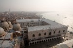 Palazzo Ducale as seen from the 99m tall Campanile - Venice, Italy. : Italy