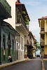 Atmospheric cobblestone streets of  Casco Viejo, Panama city. : Manual HDR, Panama