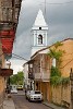 Iglesia de San José - Casco Viejo, Panama city. Iglesia de San José protects the famous Altar de Oro (Golden Altar), which was about the only thing of value salvaged after Henry Morgan sacked Panamá Viejo. According to local legend, when word came of the pirate's impending attack, a priest attempted to disguise the altar by painting it black. The priest told Morgan that the famous altar had been stolen by another pirate, and even convinced Morgan to donate handsomely for its replacement. Morgan is said to have told the priest, 'I don't know why, but I think you are more of a pirate than I am.' Whatever the truth, the baroque altar was later moved from the old city to the present site. : Panama