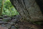 Pre-Columbian carvings at La Piedra Pintada (Colored stone) - El Valle. : Panama