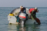 Fishermen preparing for a day at sea in Santa Clara. : Panama, People