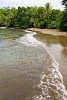 Deserted beach on Boca Brava island in the Gulf of Chiriquí. : Panama