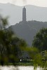 View over Kunming Lake towards Yu Quan Hill with Yu Feng Pagoda. : China