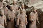 The Terracotta Army (pit 1) in Xi'an. : China