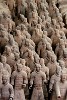 The Terracotta Army (pit 1) in Xi'an. : China