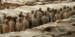 The Terracotta Army (pit 1) in Xi'an. : China