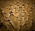 The impressive underground Tomb of Emperor Jingdi (or Han Yangling museum) near Xi'an. So far the excavations have unearthed over 8000 naked, armless terracotta figures, of about 70-90 centimeters high. : China