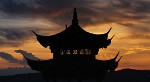 Sunset over West Lake in Hángzhou. : China, Sunset