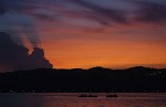 Sunset over West Lake in Hángzhou. : China, Sunset