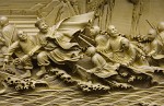 Beautiful three-dimensional woodcarvings in Leifeng Pagoda in Hángzhou. : China