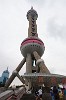 The 468 m high Oriental Pearl TV Tower in the Pudong district, Shanghai. : China