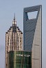 The Jin Mao Tower (left) and the Shanghai World Financial Center (right). : China