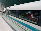 Shanghai's Maglev train to/from Pudong airport. This train reaches a whopping 430 km/h (270 mph)! : China