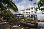 The Lighthouse Hotel on Bay Island Utila. : Honduras