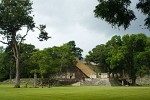 Ballcourt and hieroglyphic stairway, Copán Ruinas. : Honduras