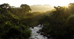 Foggy morning in Gracias. : Nicaragua, Sunset