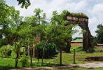 Ruins of the San Sebastián church which was bombed in 1979, León. : Nicaragua