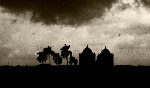 Iglesia Dolce Nombre de Jesús El Calvario in a heavy thunderstorm, Leon. : Nicaragua