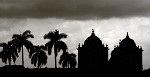 Iglesia Dolce Nombre de Jesús El Calvario in a heavy thunderstorm, Leon. : Nicaragua