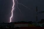 One of the many lightning strikes in León. : Nicaragua