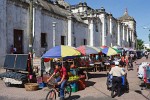 Market at the Catedral of León. : Nicaragua