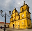 Iglesia de la Recolección bathing in the warm evening light, León. : Nicaragua