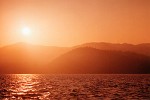 Sunset during boatride from Komodo to Labuhanbadjo, Flores.