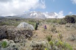 Campsite at the end of day two - Kilimanjaro, Tanzania.