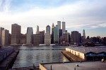 Lower Manhattan from Brooklyn Heights, New York.