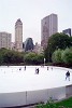 Ice-skating in Central Park, New York City.