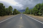 Storm approaching near Grand Canyon.