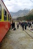 Getting of the train from Cuzco at railway stop Km 88 (Quechua name: Corihuayrachina).