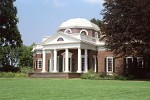 Thomas Jefferson's Monticello - Charlottesville (VA), USA. Monticello, located near Charlottesville, Virginia, was the estate of Thomas Jefferson, the principal author of the United States Declaration of Independence (adopted on July 4, 1776), the third President of the United States, and founder of the University of Virginia. Construction of Monticello began in 1768 and was substantially completed in 1809 with the erection of the dome. Monticello is the only home in the United States of America that has been designated a World Heritage Site.