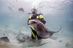 Diving in the SeaQuarium on Curaçao, Dutch Antilles.