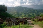 Hilltribe village in Northern Thailand.